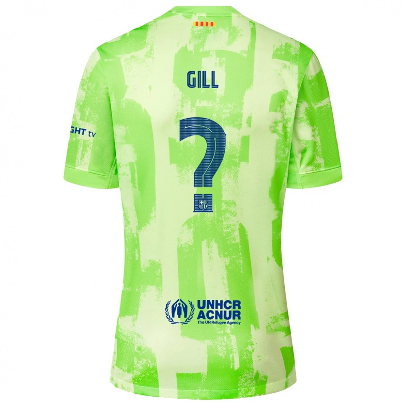 Danxen Heren Adrian Gill #0 Limoen Thuisshirt Derde Tenue 2024/25 T-Shirt