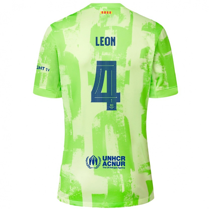 Danxen Heren Mapi León #4 Limoen Thuisshirt Derde Tenue 2024/25 T-Shirt