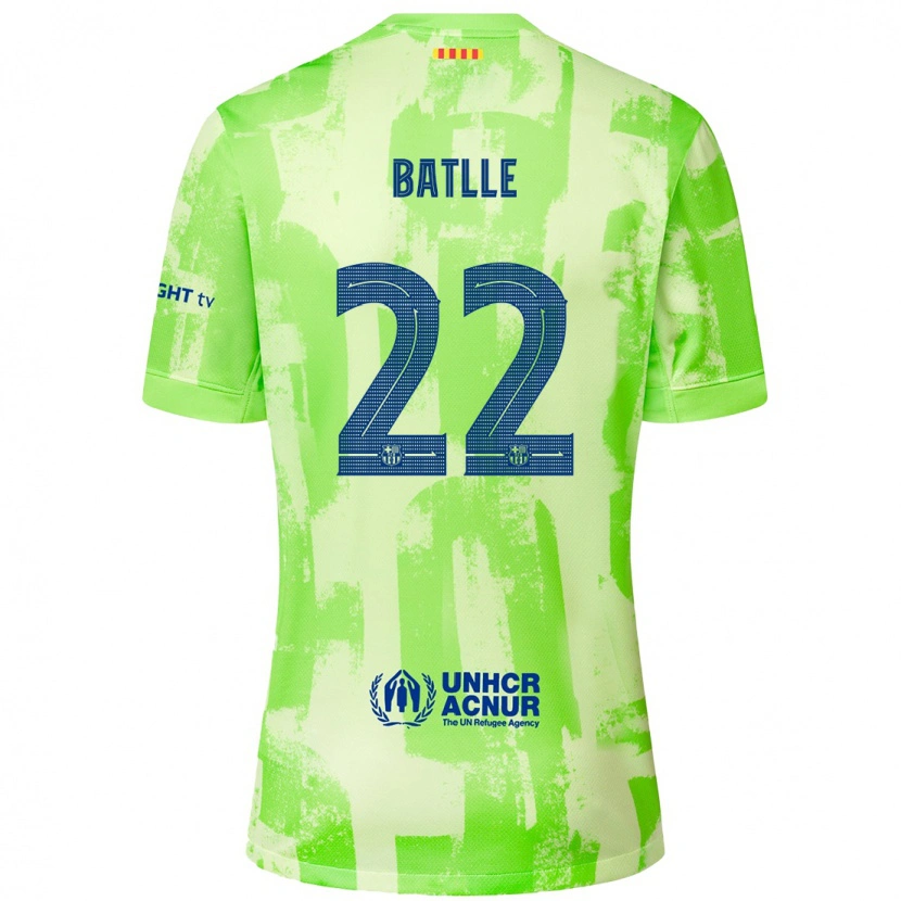 Danxen Heren Ona Batlle #22 Limoen Thuisshirt Derde Tenue 2024/25 T-Shirt