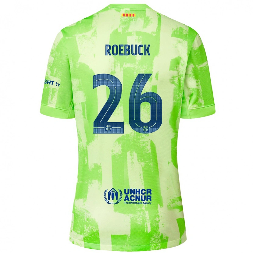 Danxen Heren Ellie Roebuck #26 Limoen Thuisshirt Derde Tenue 2024/25 T-Shirt