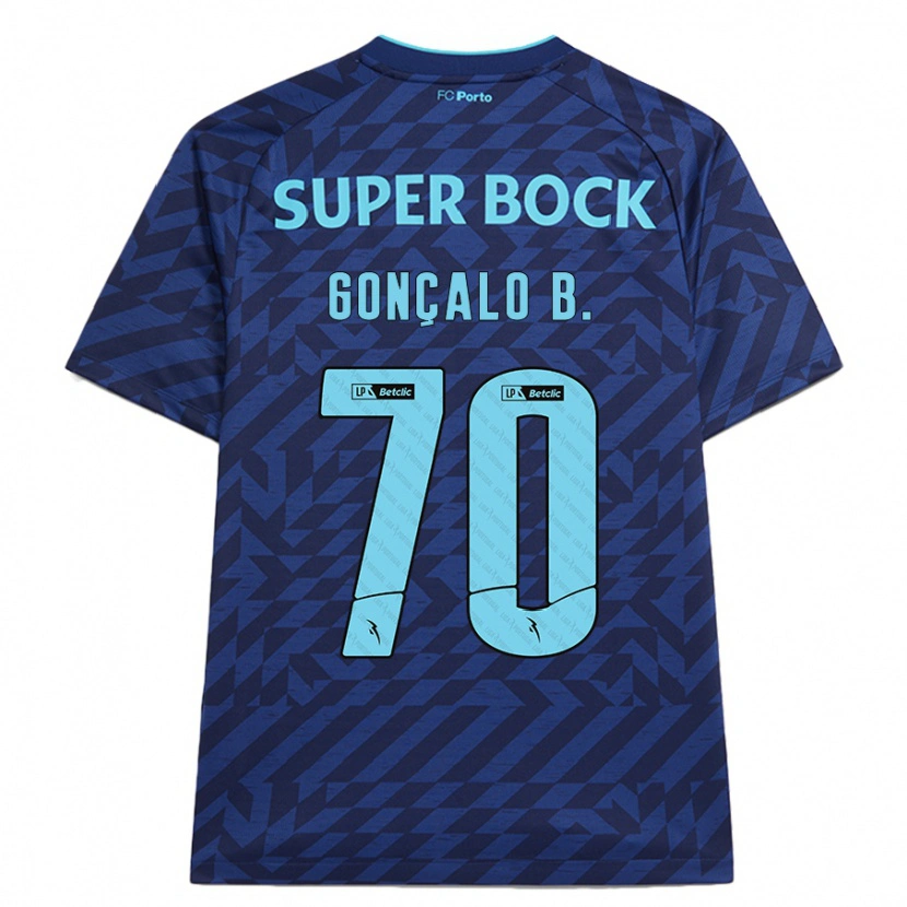Danxen Heren Gonçalo Borges #70 Marineblauw Thuisshirt Derde Tenue 2024/25 T-Shirt