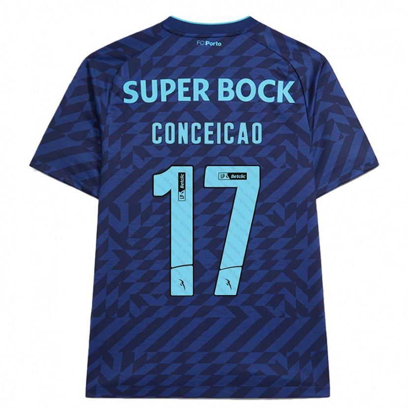 Danxen Heren Rodrigo Conceicao #17 Marineblauw Thuisshirt Derde Tenue 2024/25 T-Shirt