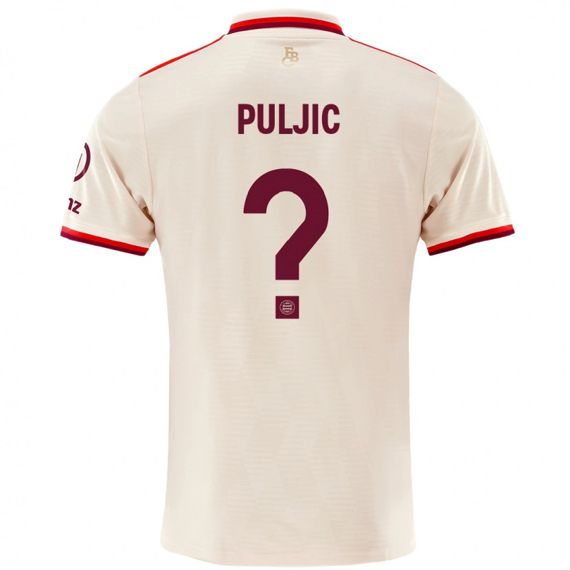 Danxen Heren Ljubo Puljic #0 Linen Thuisshirt Derde Tenue 2024/25 T-Shirt