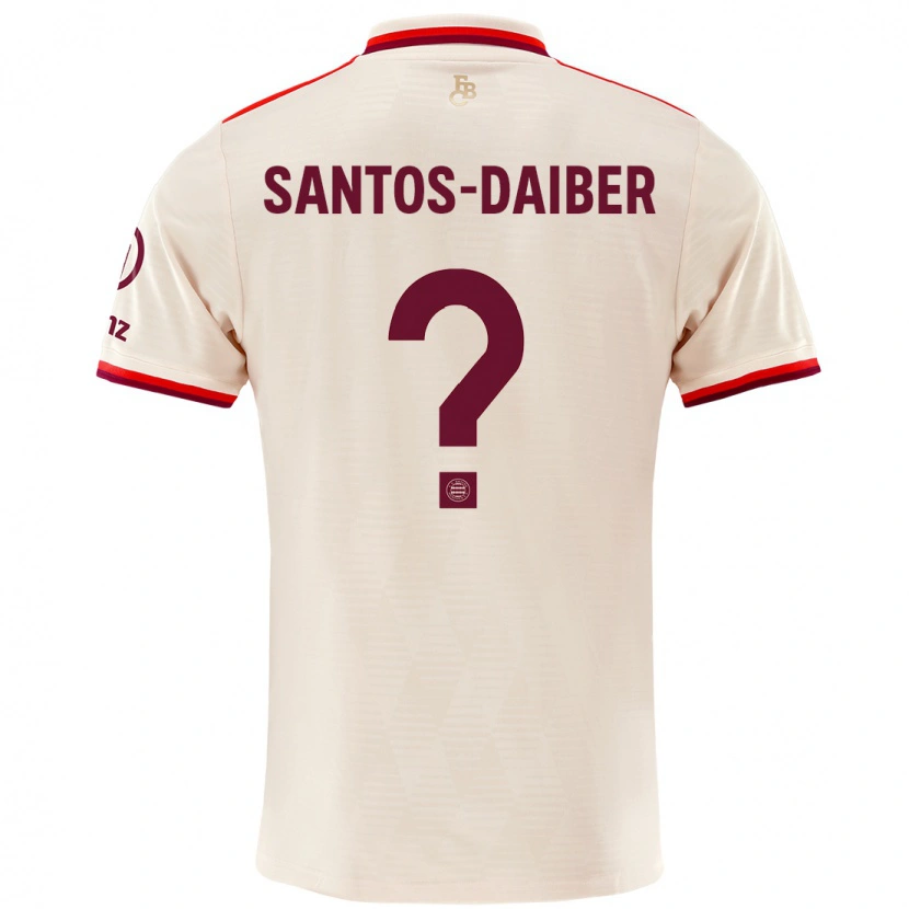 Danxen Heren David Santos-Daiber #0 Linen Thuisshirt Derde Tenue 2024/25 T-Shirt