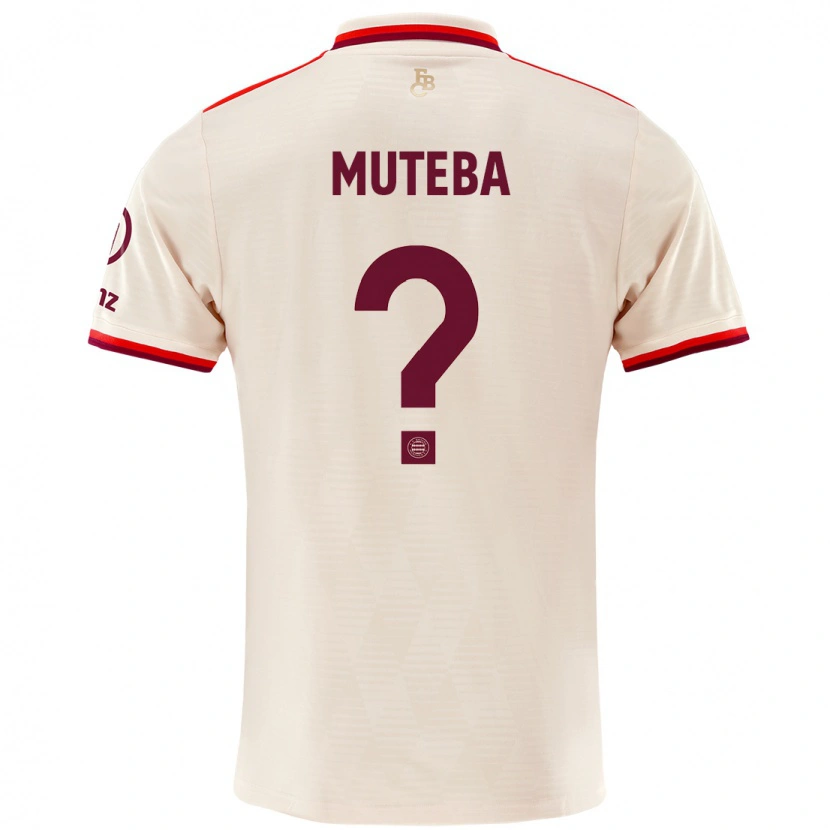 Danxen Heren Elias Muteba #0 Linen Thuisshirt Derde Tenue 2024/25 T-Shirt