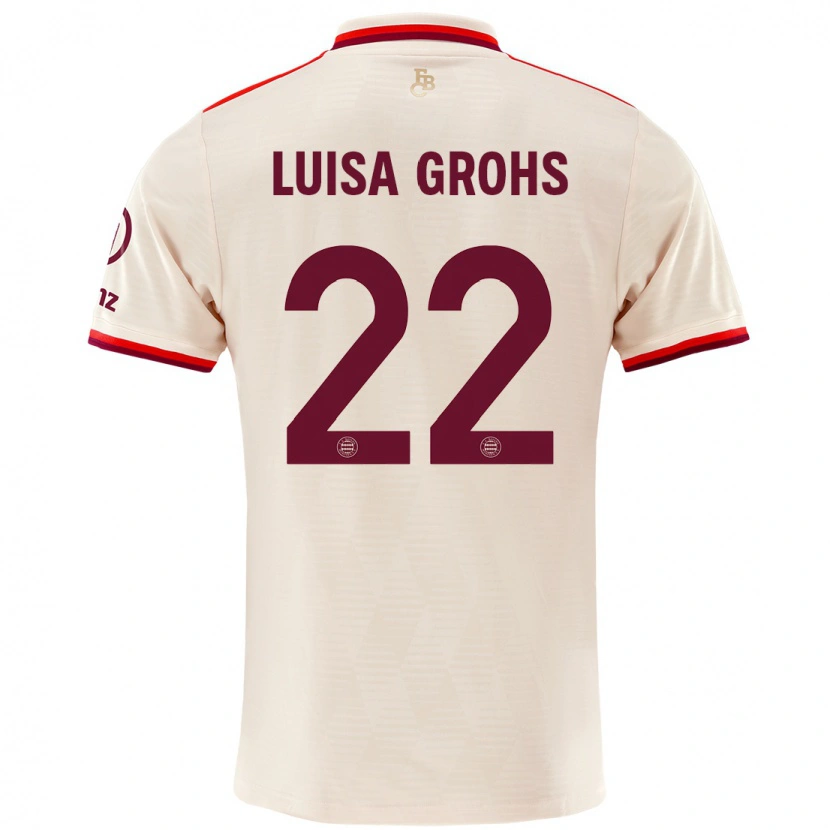 Danxen Heren Maria Luisa Grohs #22 Linen Thuisshirt Derde Tenue 2024/25 T-Shirt