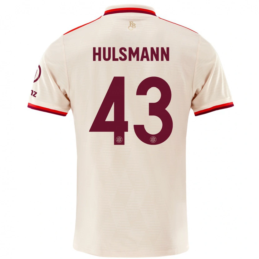 Danxen Heren Tom Hülsmann #43 Linen Thuisshirt Derde Tenue 2024/25 T-Shirt