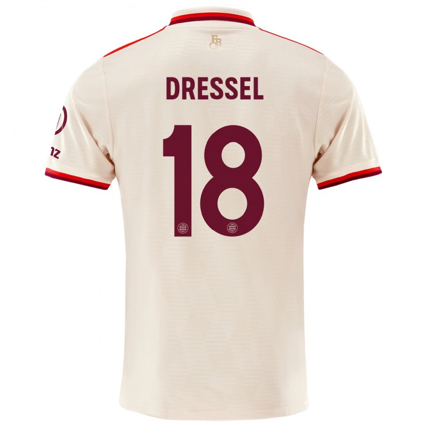 Danxen Heren Timon Dressel #18 Linen Thuisshirt Derde Tenue 2024/25 T-Shirt