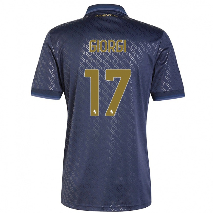 Danxen Heren Lorenzo Giorgi #17 Marineblauw Thuisshirt Derde Tenue 2024/25 T-Shirt