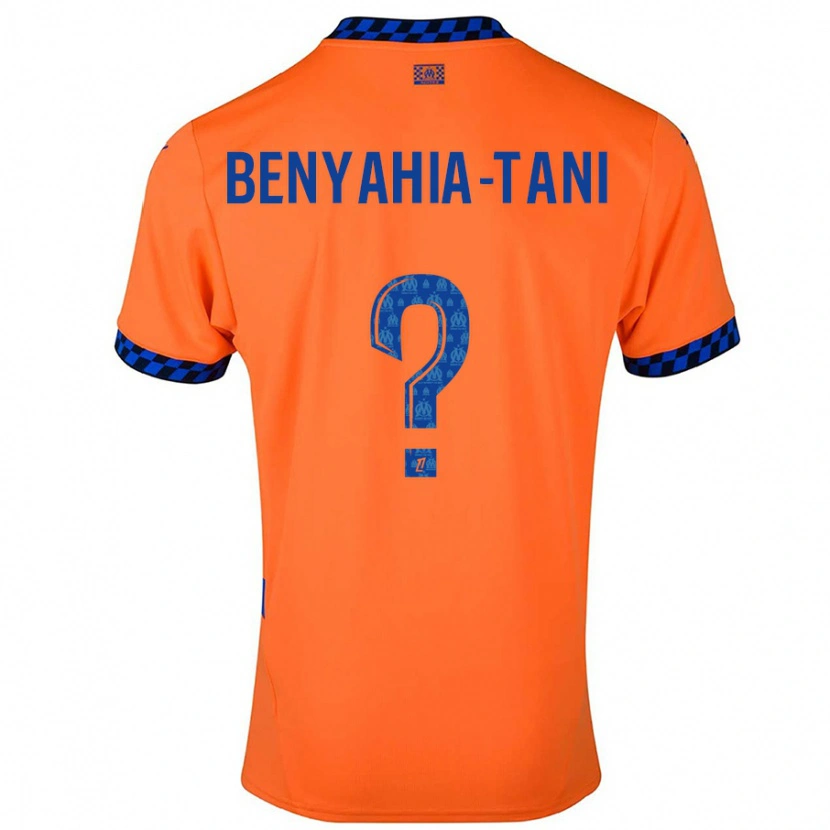 Danxen Heren Aylan Benyahia-Tani #0 Oranje Donkerblauw Thuisshirt Derde Tenue 2024/25 T-Shirt