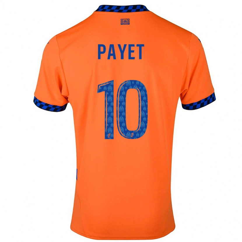 Danxen Heren Dimitri Payet #10 Oranje Donkerblauw Thuisshirt Derde Tenue 2024/25 T-Shirt