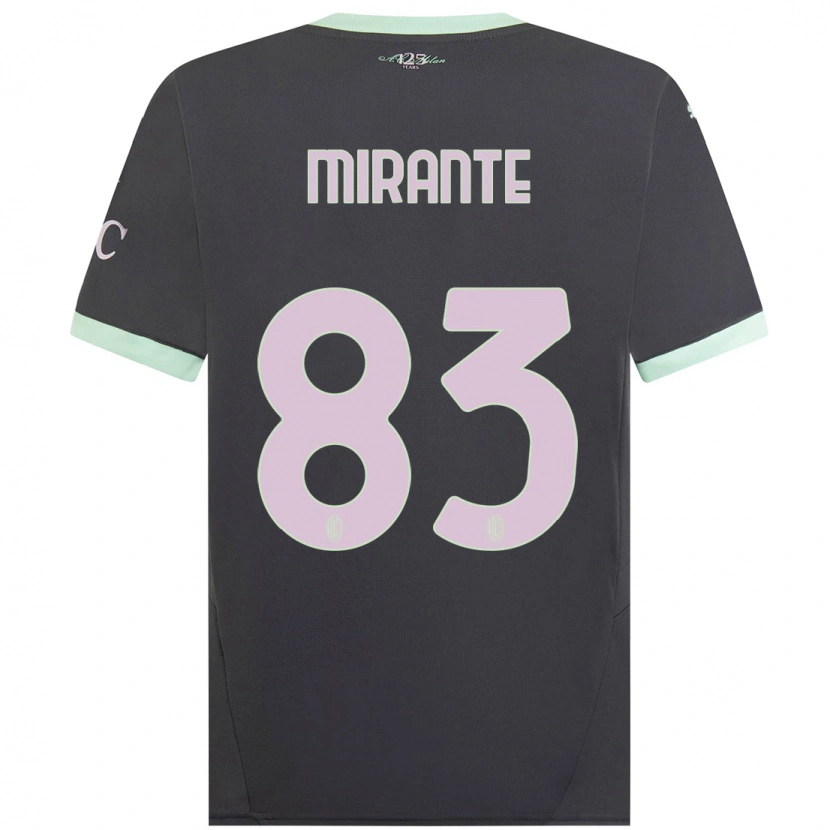 Danxen Heren Antonio Mirante #83 Grijs Thuisshirt Derde Tenue 2024/25 T-Shirt