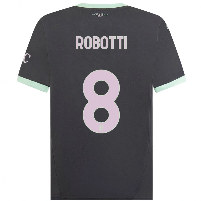 Danxen Heren Giovanni Robotti #8 Grijs Thuisshirt Derde Tenue 2024/25 T-Shirt