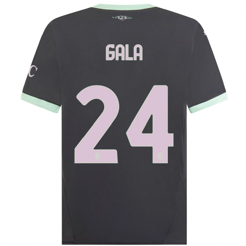 Danxen Heren Antonio Gala #24 Grijs Thuisshirt Derde Tenue 2024/25 T-Shirt