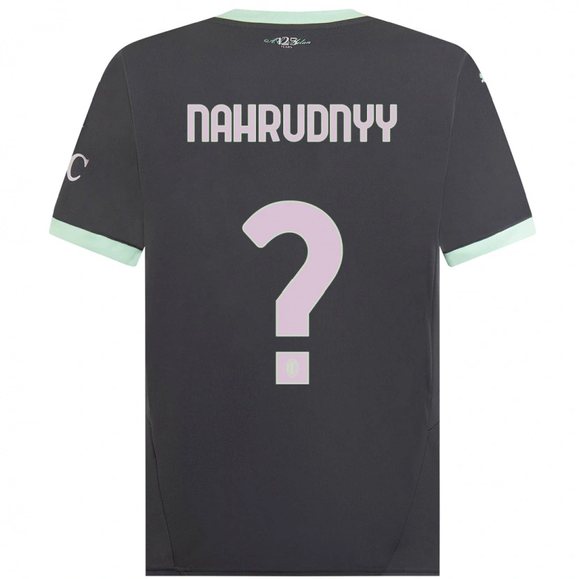 Danxen Heren Vladislav Nahrudnyy #0 Grijs Thuisshirt Derde Tenue 2024/25 T-Shirt
