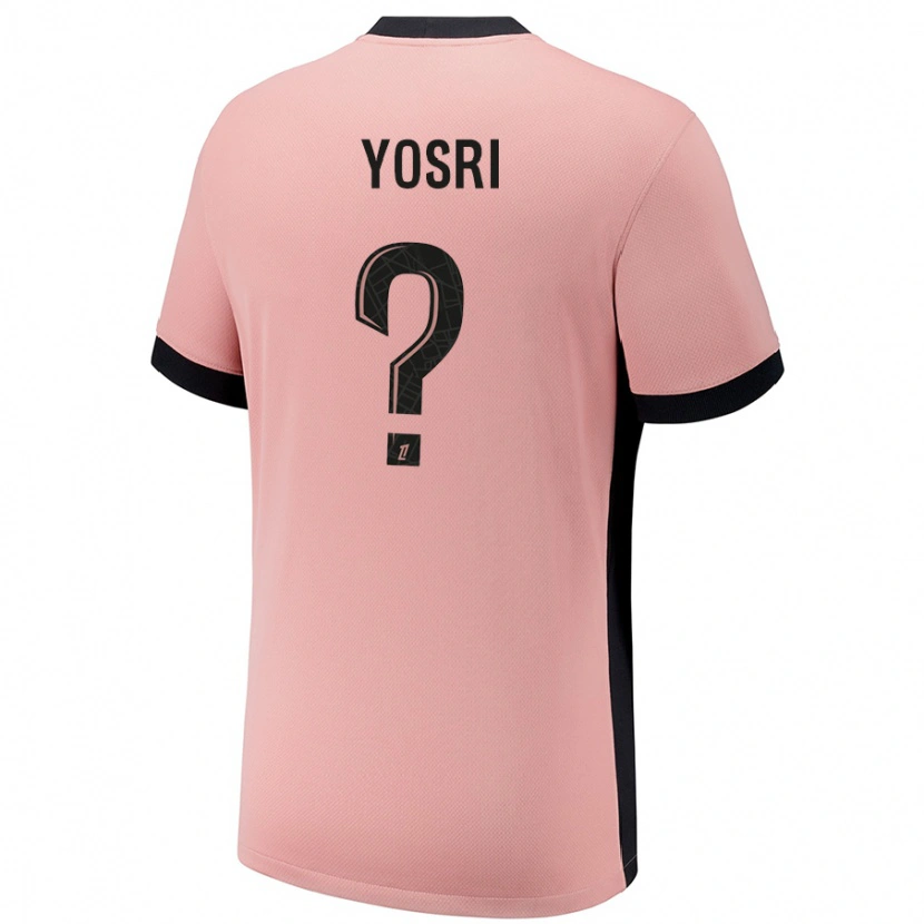 Danxen Heren Bouzid Yosri #0 Roestroze Thuisshirt Derde Tenue 2024/25 T-Shirt