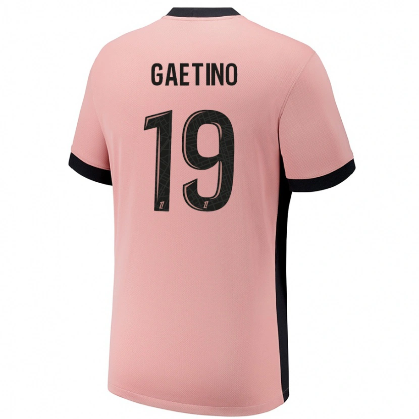Danxen Heren Eva Gaetino #19 Roestroze Thuisshirt Derde Tenue 2024/25 T-Shirt