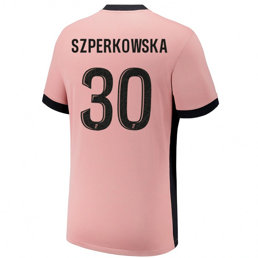 Danxen Heren Oliwia Szperkowska #30 Roestroze Thuisshirt Derde Tenue 2024/25 T-Shirt