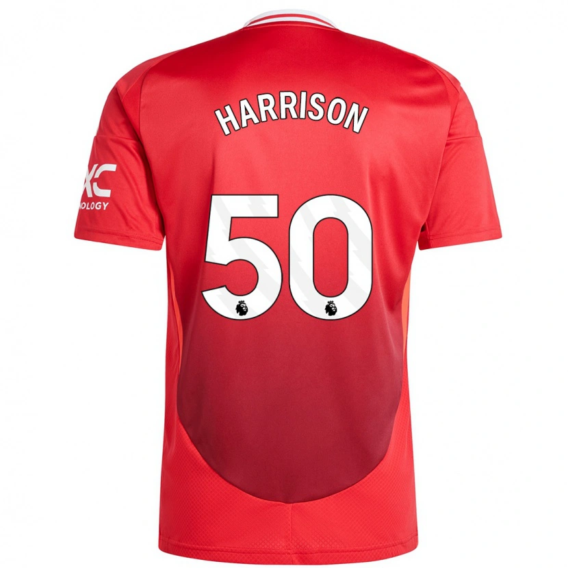Danxen Dames Elyh Harrison #50 Felrood Thuisshirt Thuistenue 2024/25 T-Shirt