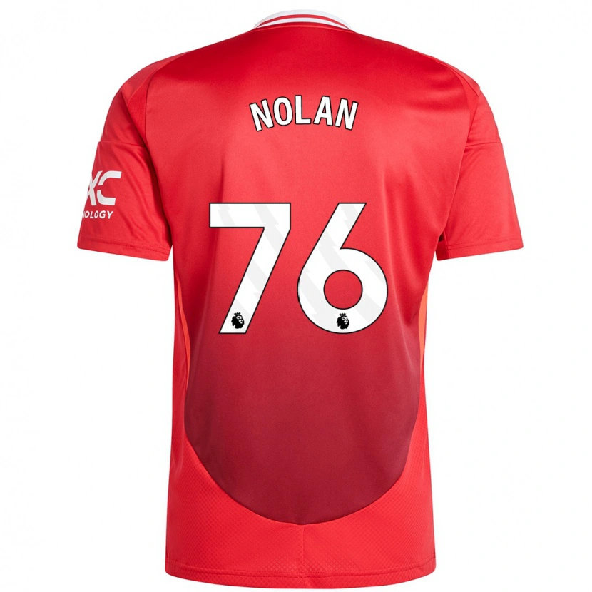 Danxen Dames James Nolan #76 Felrood Thuisshirt Thuistenue 2024/25 T-Shirt