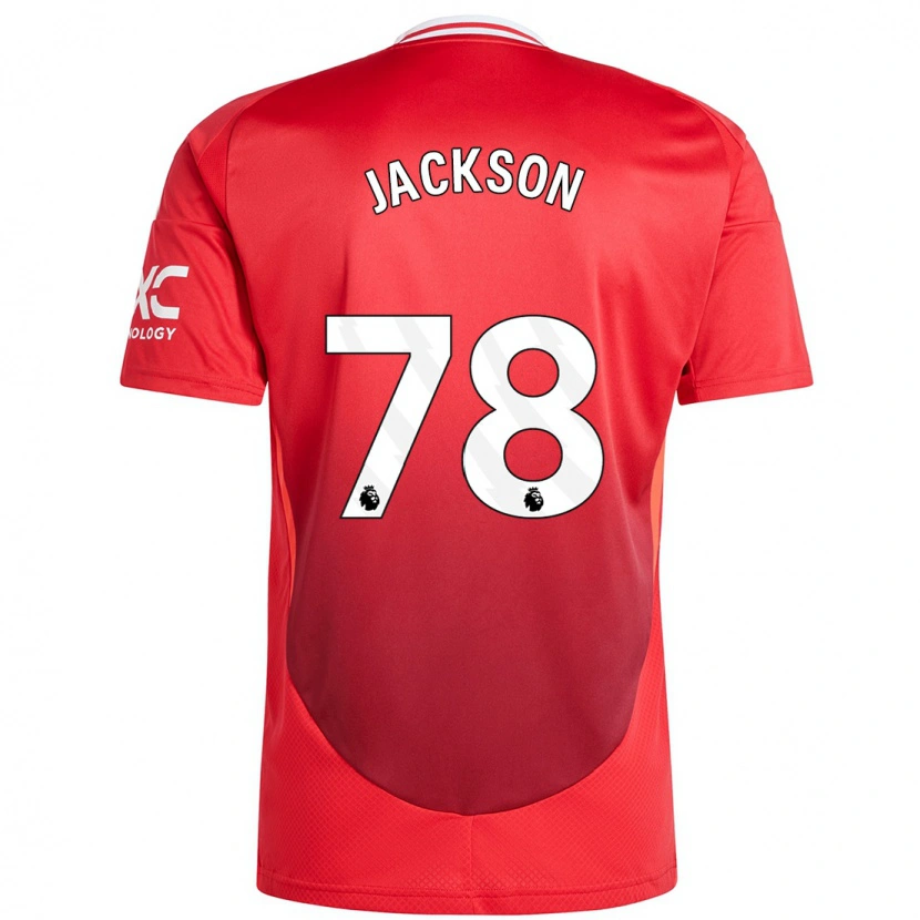 Danxen Dames Louis Jackson #78 Felrood Thuisshirt Thuistenue 2024/25 T-Shirt