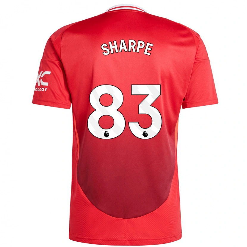 Danxen Dames Malachi Sharpe #83 Felrood Thuisshirt Thuistenue 2024/25 T-Shirt