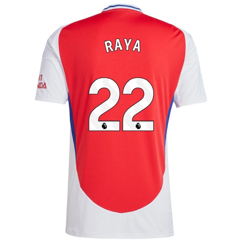 Danxen Dames David Raya #22 Rood Wit Thuisshirt Thuistenue 2024/25 T-Shirt
