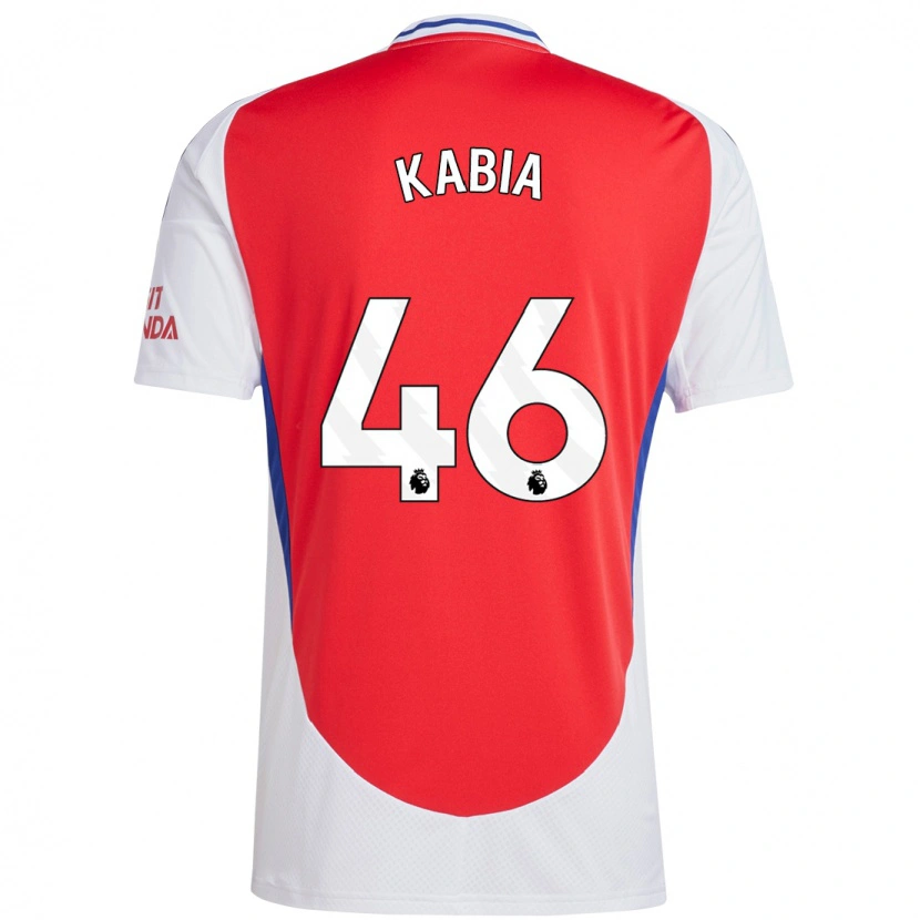 Danxen Dames Ismeal Kabia #46 Rood Wit Thuisshirt Thuistenue 2024/25 T-Shirt