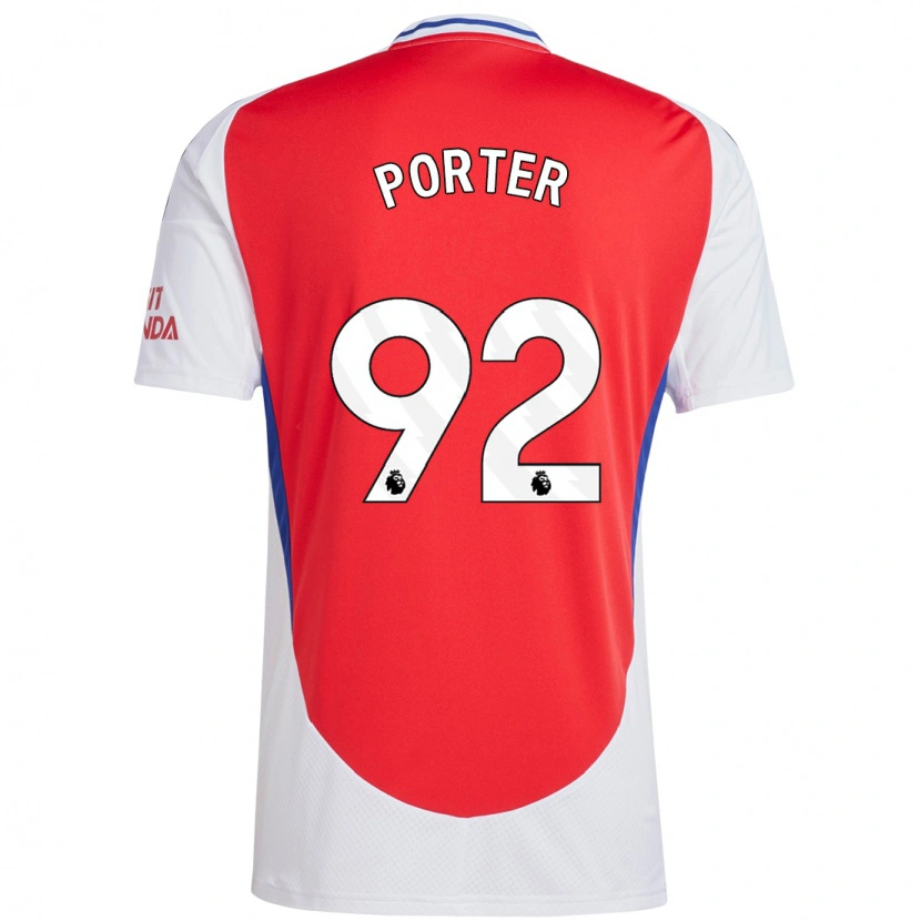 Danxen Dames Jack Porter #92 Rood Wit Thuisshirt Thuistenue 2024/25 T-Shirt