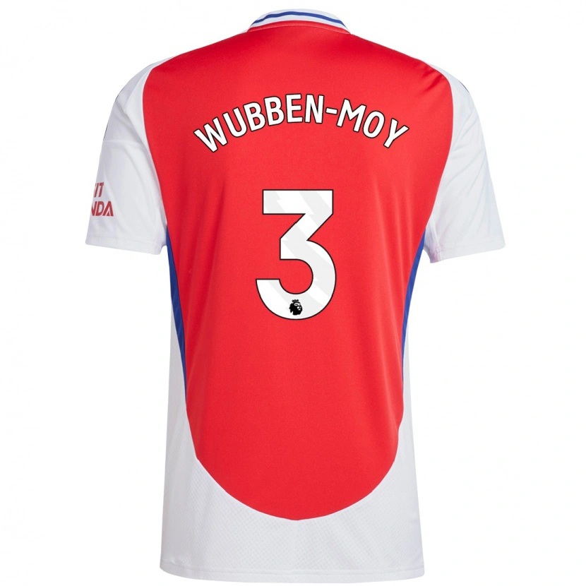 Danxen Dames Lotte Wubben-Moy #3 Rood Wit Thuisshirt Thuistenue 2024/25 T-Shirt