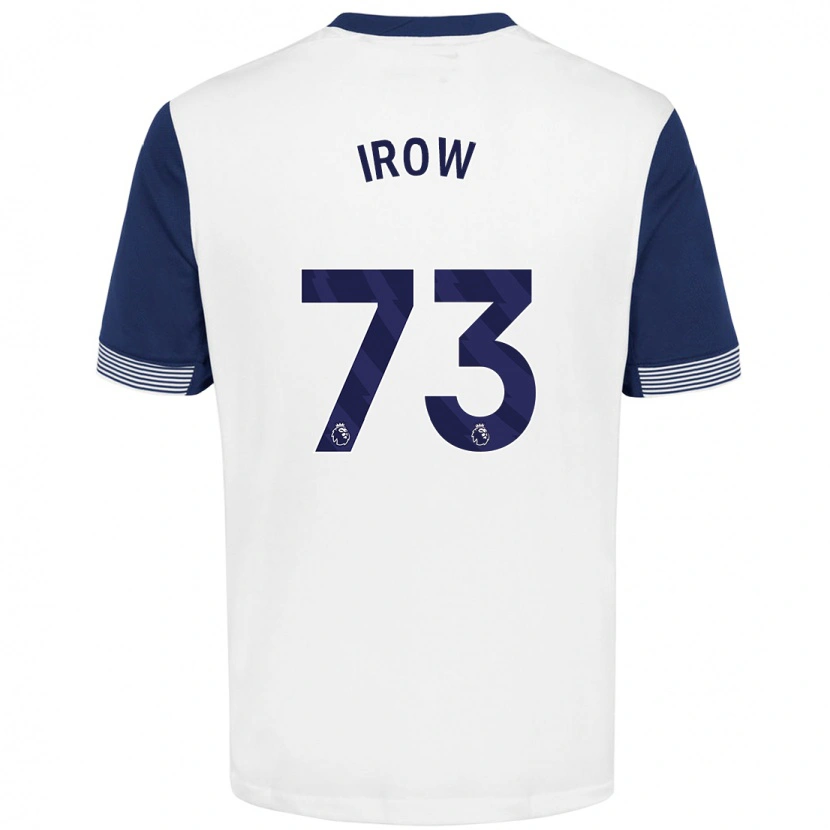 Danxen Dames Oliver Irow #73 Wit Blauw Thuisshirt Thuistenue 2024/25 T-Shirt