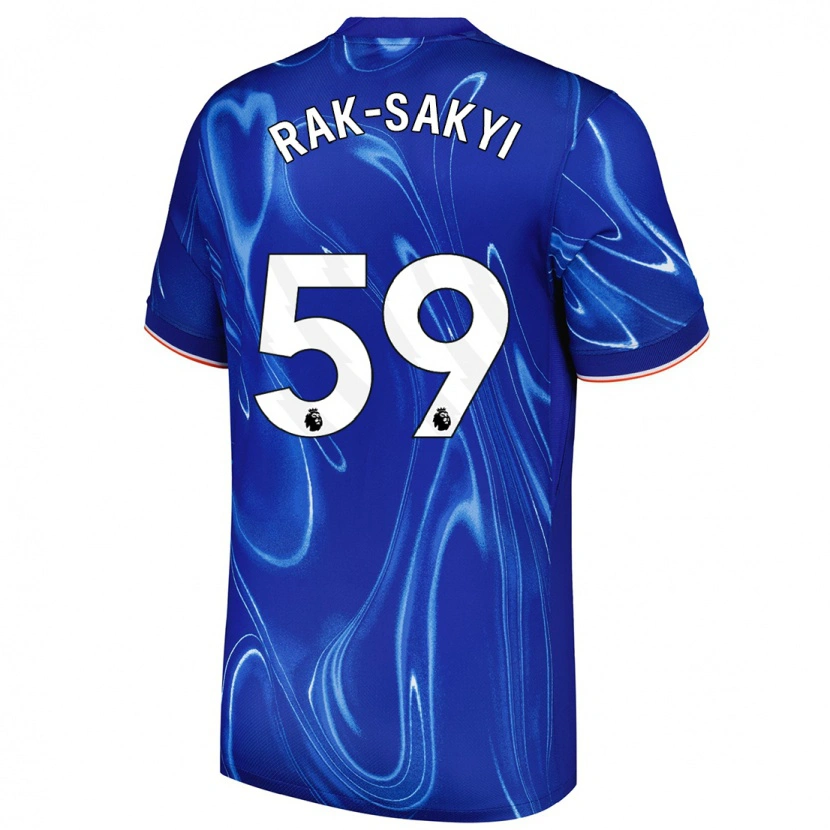 Danxen Dames Sam Rak-Sakyi #59 Blauw Wit Thuisshirt Thuistenue 2024/25 T-Shirt