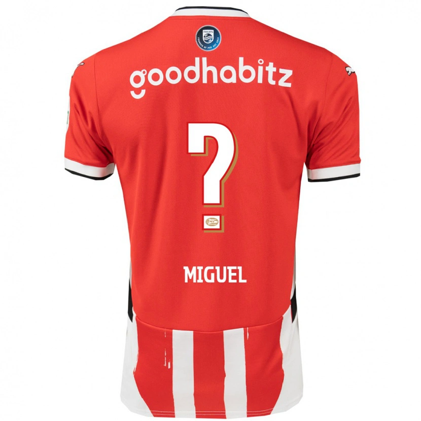 Danxen Dames Yani Miguel #0 Rood Wit Thuisshirt Thuistenue 2024/25 T-Shirt