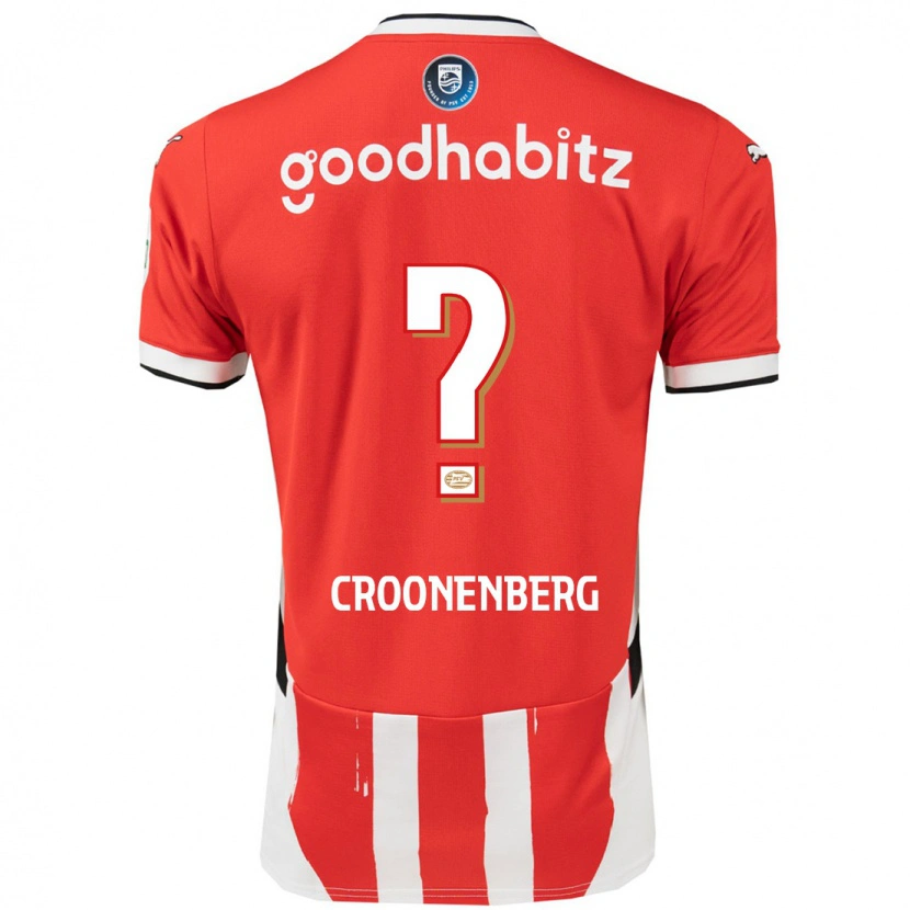 Danxen Dames Luca Croonenberg #0 Rood Wit Thuisshirt Thuistenue 2024/25 T-Shirt