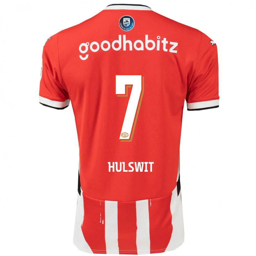 Danxen Dames Zera Hulswit #7 Rood Wit Thuisshirt Thuistenue 2024/25 T-Shirt