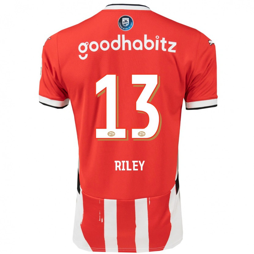 Danxen Dames Indiah-Paige Riley #13 Rood Wit Thuisshirt Thuistenue 2024/25 T-Shirt