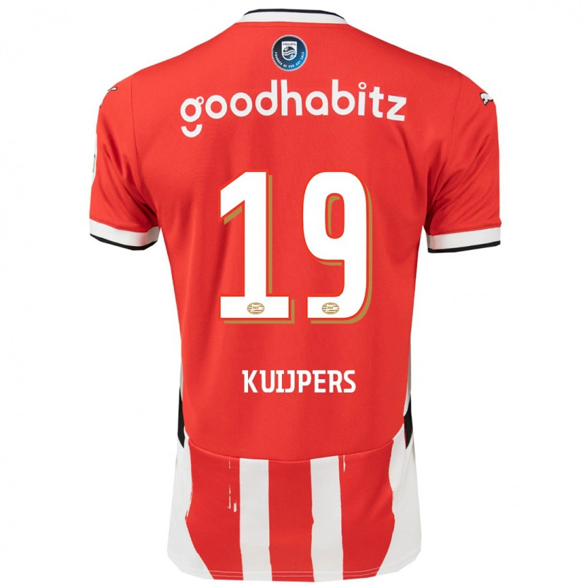 Danxen Dames Jeslynn Kuijpers #19 Rood Wit Thuisshirt Thuistenue 2024/25 T-Shirt