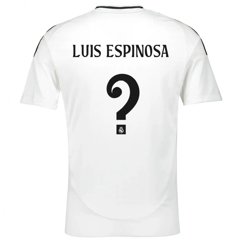 Danxen Dames José Luis Espinosa #0 Wit Thuisshirt Thuistenue 2024/25 T-Shirt