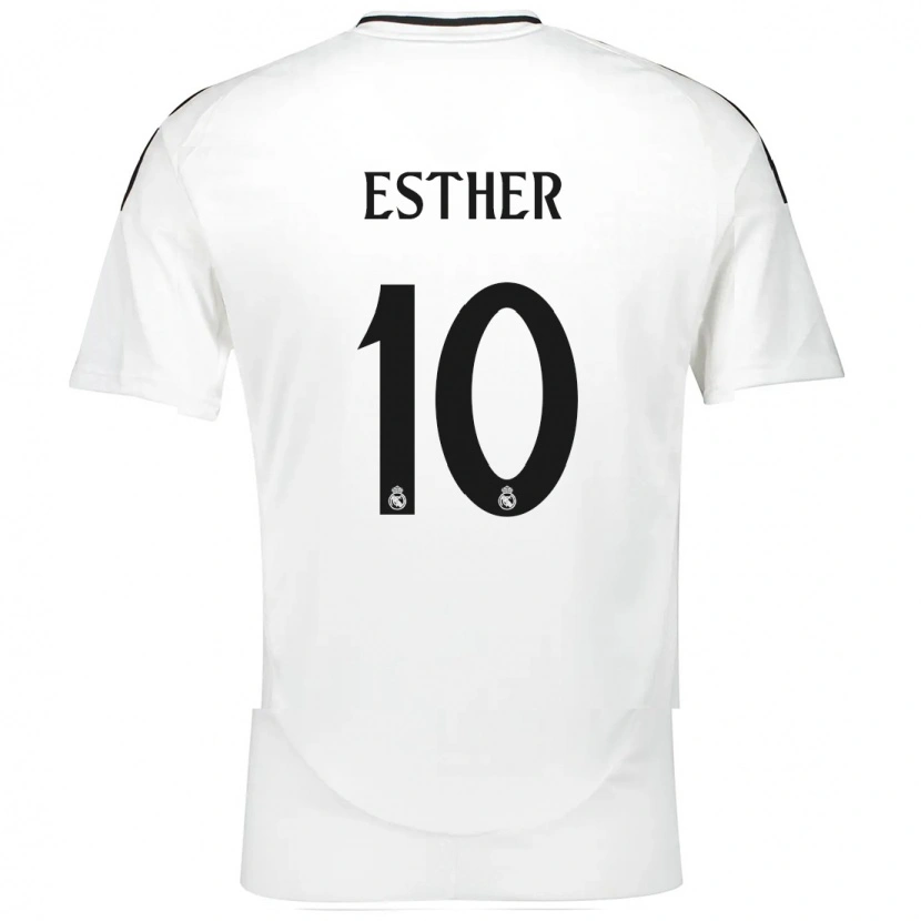 Danxen Dames Esther Gonzalez #10 Wit Thuisshirt Thuistenue 2024/25 T-Shirt