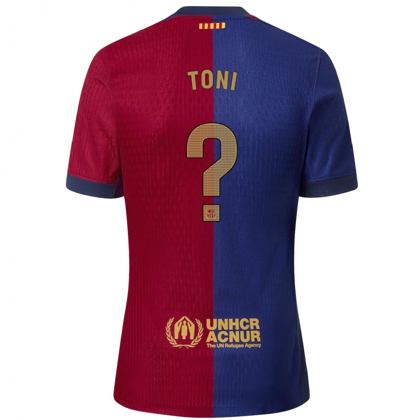 Danxen Dames Toni Fernández #0 Blauw Rood Thuisshirt Thuistenue 2024/25 T-Shirt