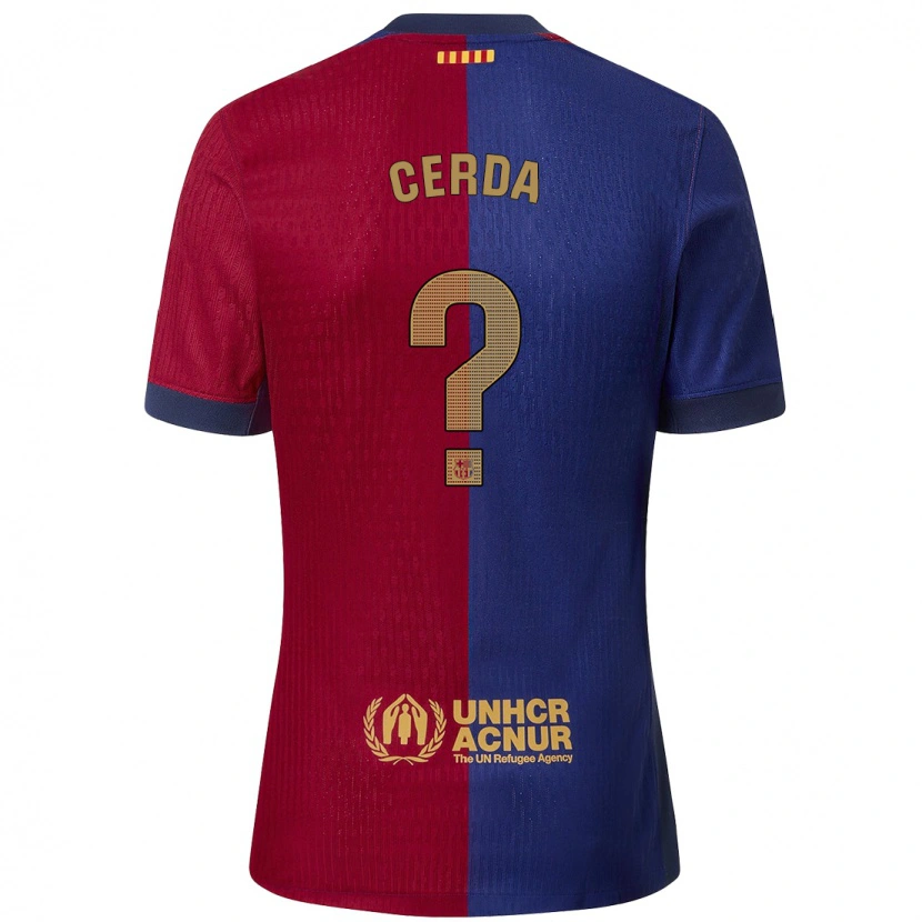Danxen Dames Josep Cerda #0 Blauw Rood Thuisshirt Thuistenue 2024/25 T-Shirt