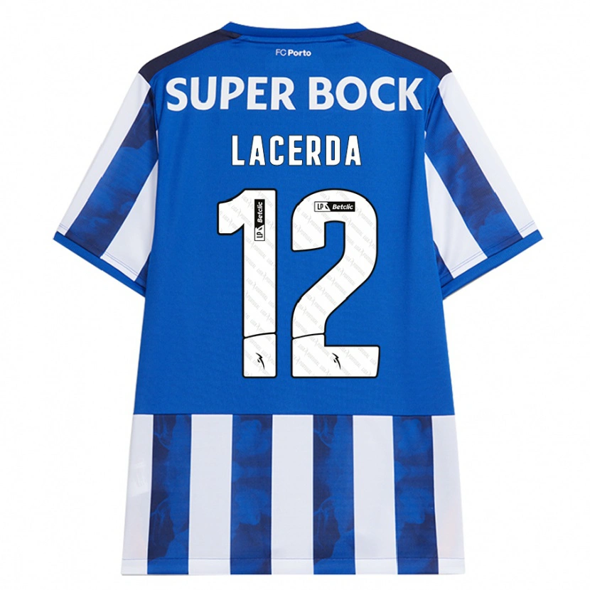 Danxen Dames Lacerda #12 Blauw Wit Thuisshirt Thuistenue 2024/25 T-Shirt