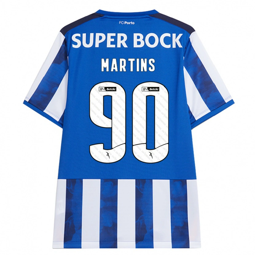 Danxen Dames Gil Martins #90 Blauw Wit Thuisshirt Thuistenue 2024/25 T-Shirt
