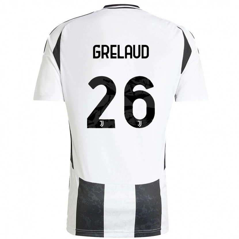 Danxen Dames Josue Grelaud #26 Wit Zwart Thuisshirt Thuistenue 2024/25 T-Shirt