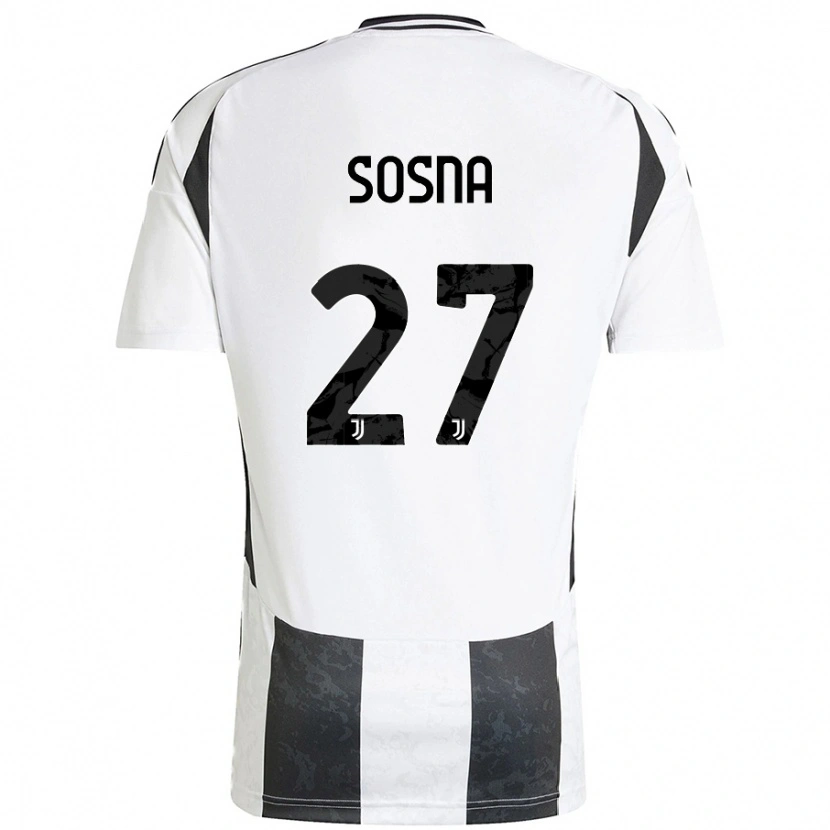 Danxen Dames Adam Sosna #27 Wit Zwart Thuisshirt Thuistenue 2024/25 T-Shirt