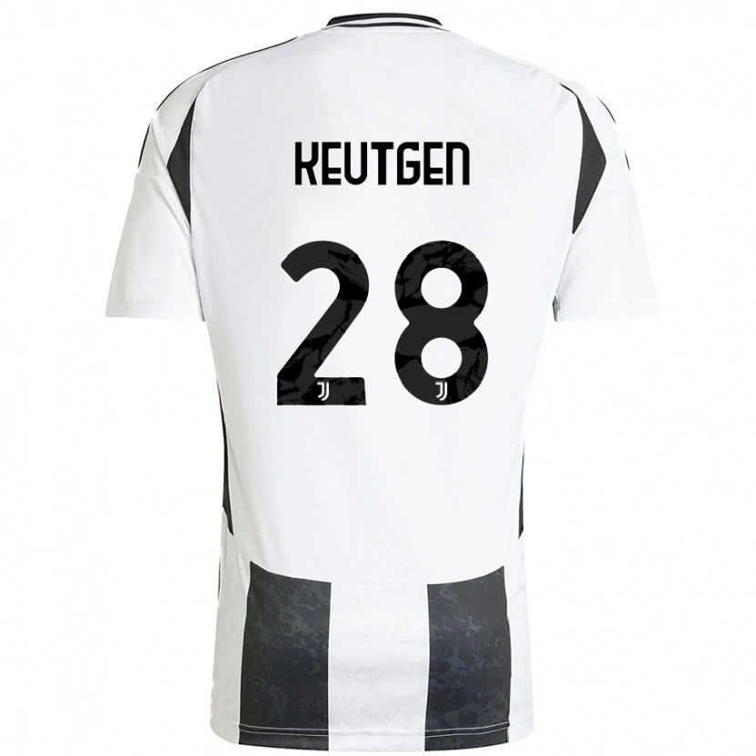 Danxen Dames Enzo Keutgen #28 Wit Zwart Thuisshirt Thuistenue 2024/25 T-Shirt