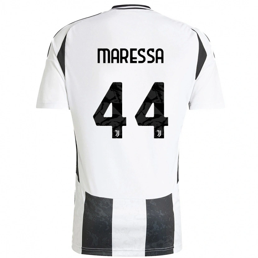 Danxen Dames Tommaso Maressa #44 Wit Zwart Thuisshirt Thuistenue 2024/25 T-Shirt