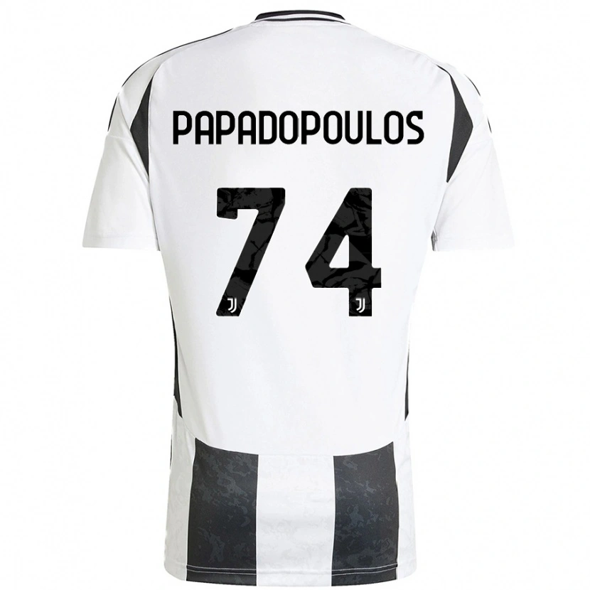 Danxen Dames Christos Papadopoulos #74 Wit Zwart Thuisshirt Thuistenue 2024/25 T-Shirt