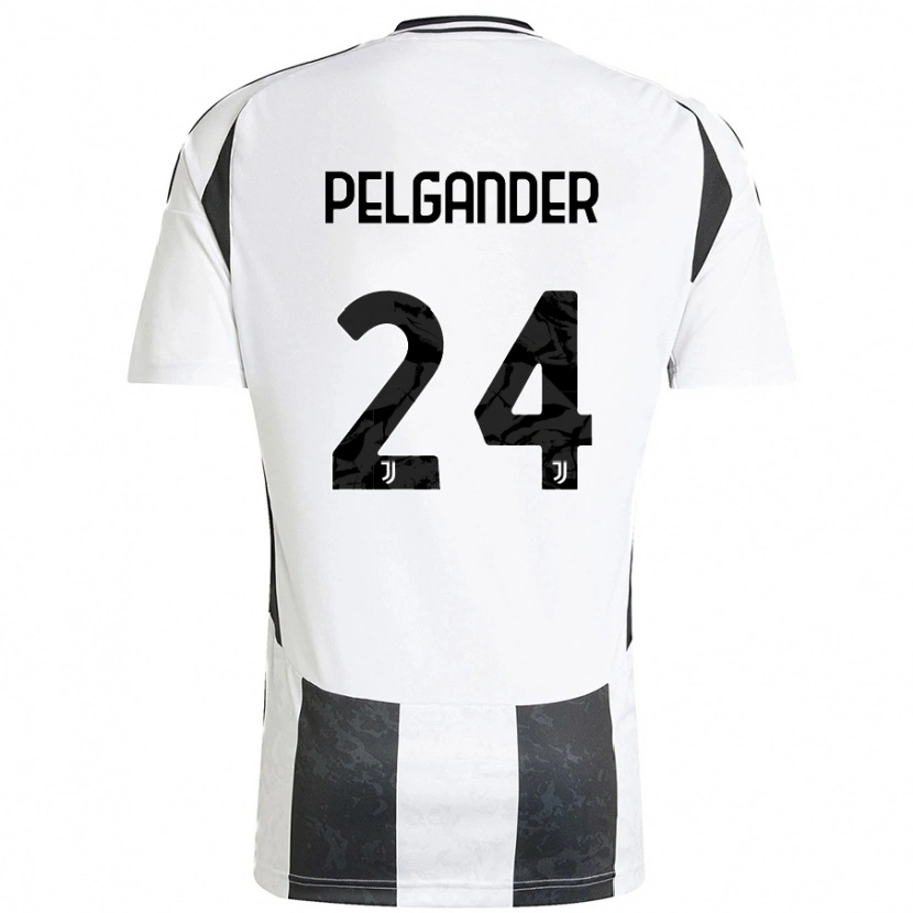 Danxen Dames Elsa Pelgander #24 Wit Zwart Thuisshirt Thuistenue 2024/25 T-Shirt