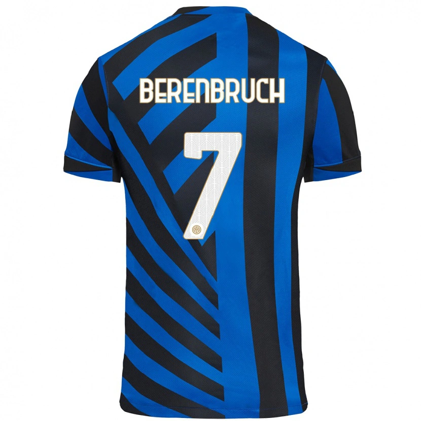 Danxen Dames Thomas Berenbruch #7 Blauw Zwart Thuisshirt Thuistenue 2024/25 T-Shirt